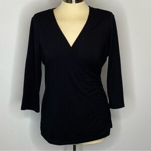 Candie's Black Elbow Sleeve Top